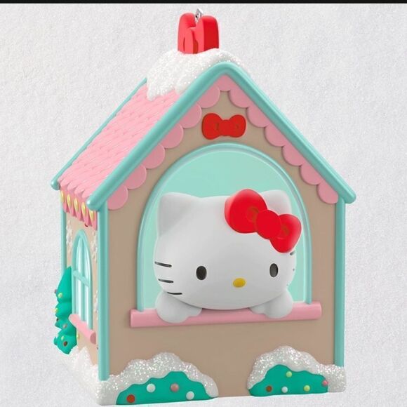 Hello Kitty Gingerbread House Ornament - Picture 1 of 3